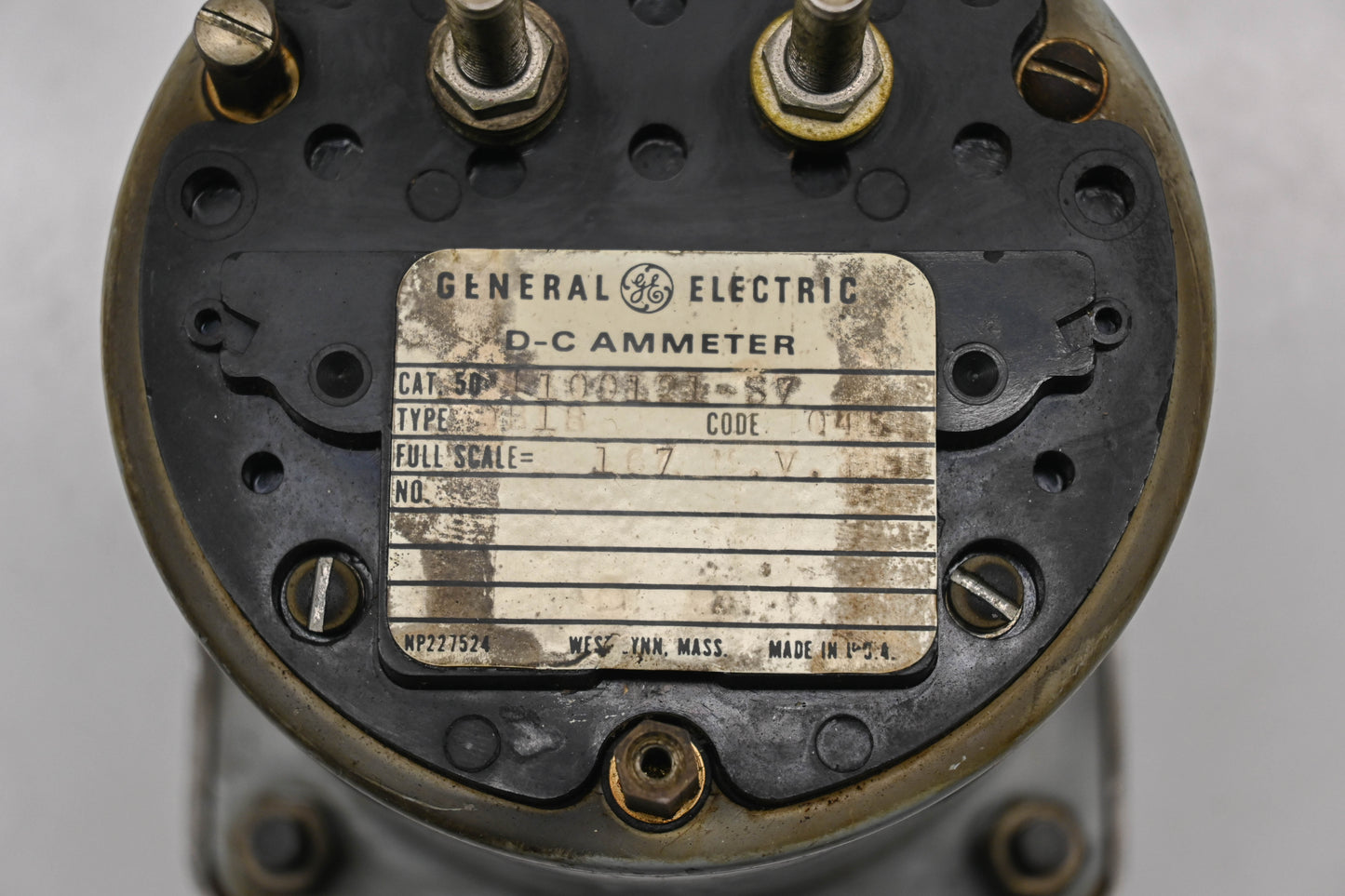 GE 100121-S7 0-4000 DC Ammeter