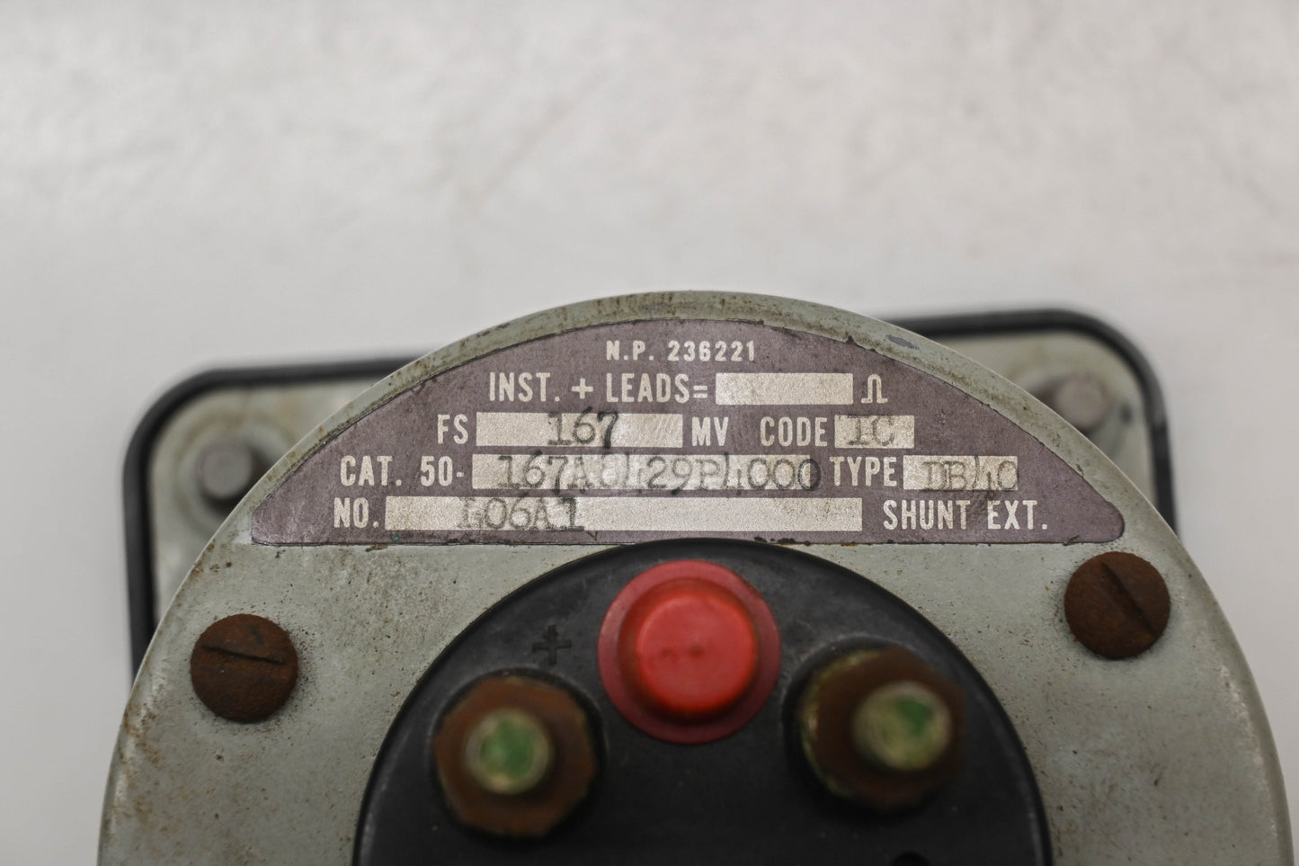 GE 167A8429P4000 0-4000 DC Ammeter