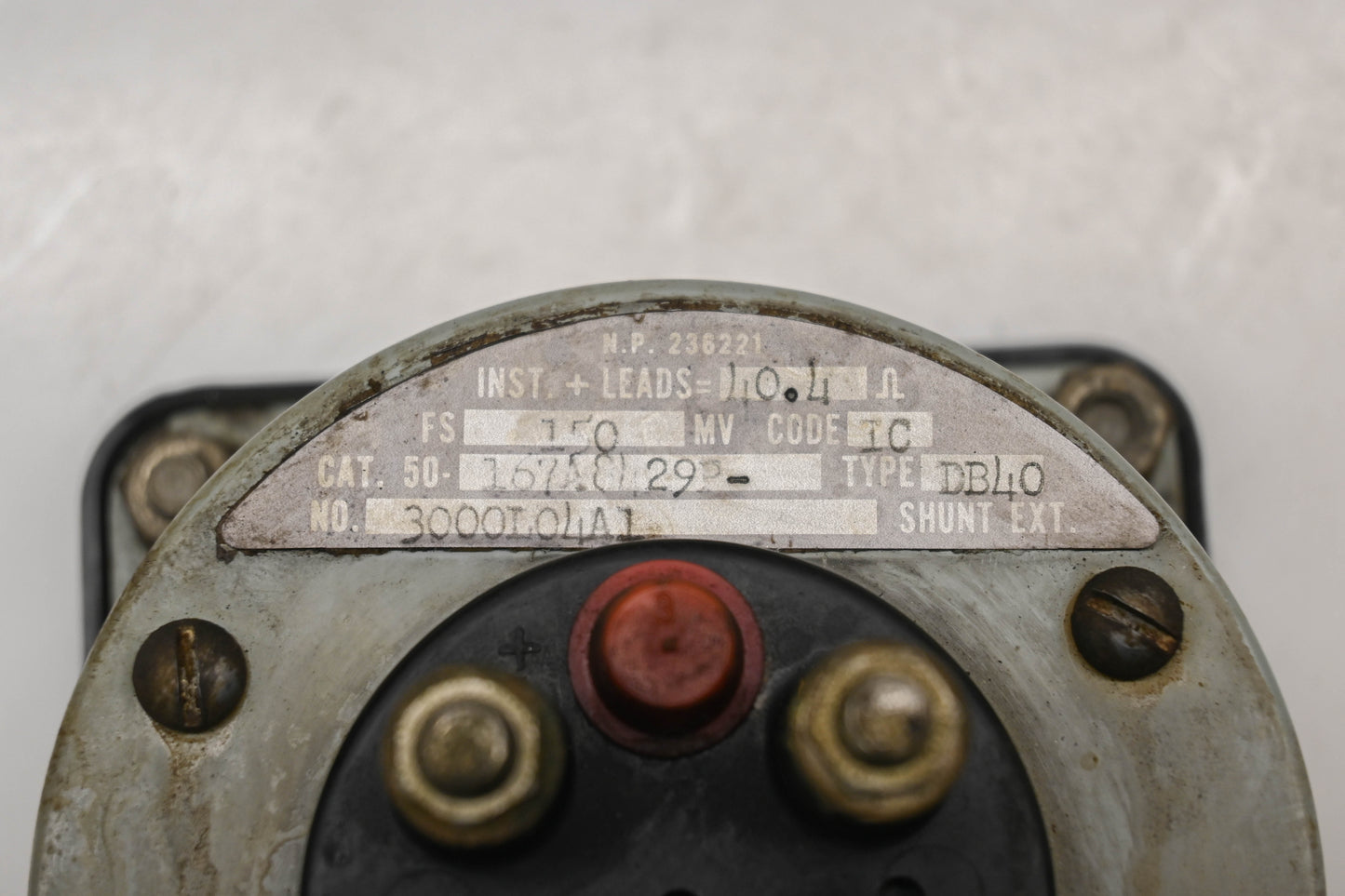 GE 50-167A8429P-3000L04A1, 50-167A8429P3000L04A1 0-3000 DC Ammeter