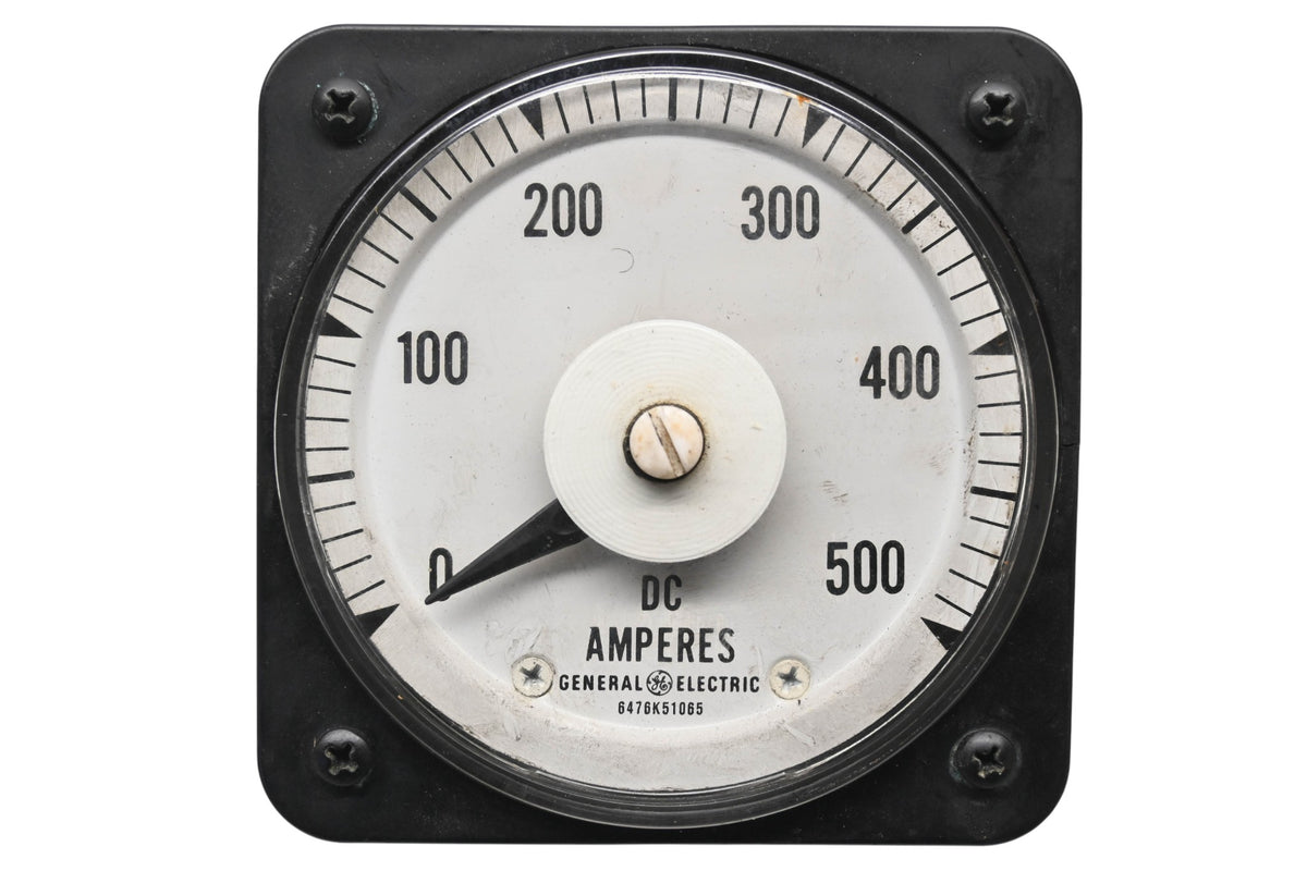 GE 6476K51065 0-500 DC Ammeter