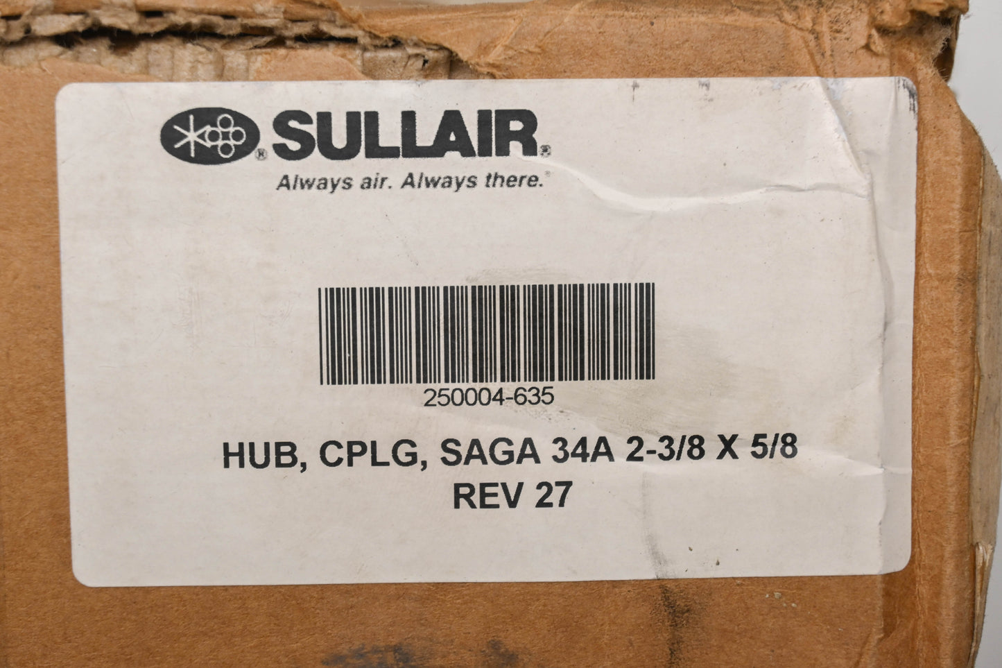 Sullair 250004-635 2-3/8" x 10-5/8" x 5/8" Hub Coupling NOS