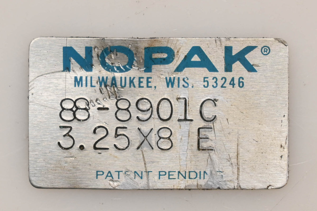 Nopak 88-8901C, 3.25X8E Pneumatic Cylinder