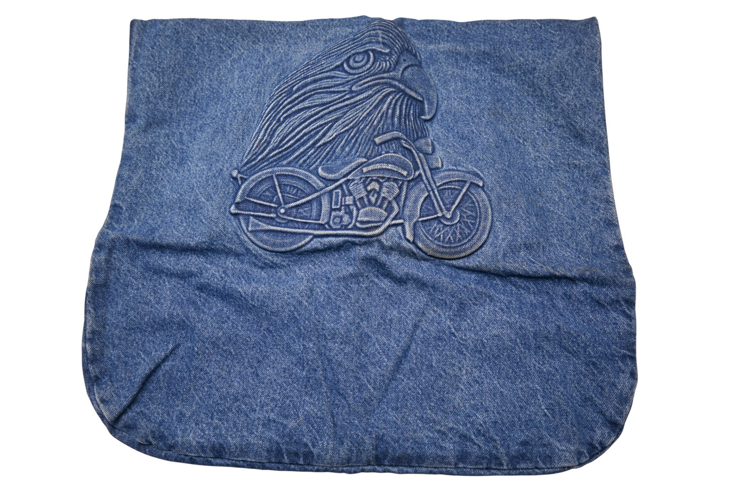 Mustang Motorcycles DI044-25 19" x 21" Embossed Denim Tote Bag NOS
