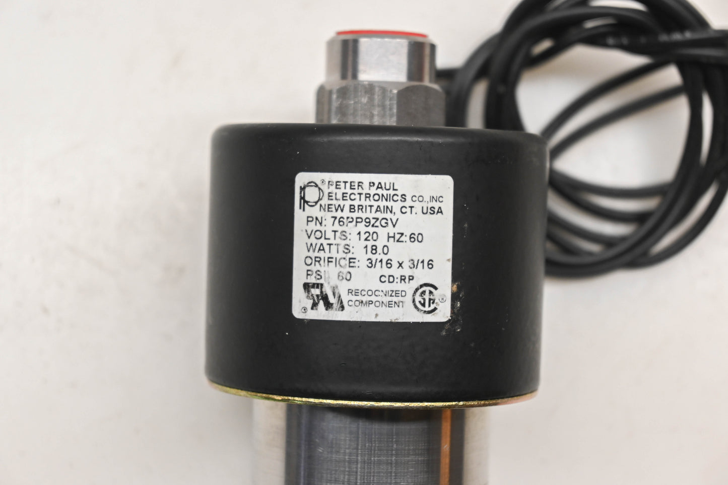 Peter Paul 76PP9ZGV Solenoid Valve NOS