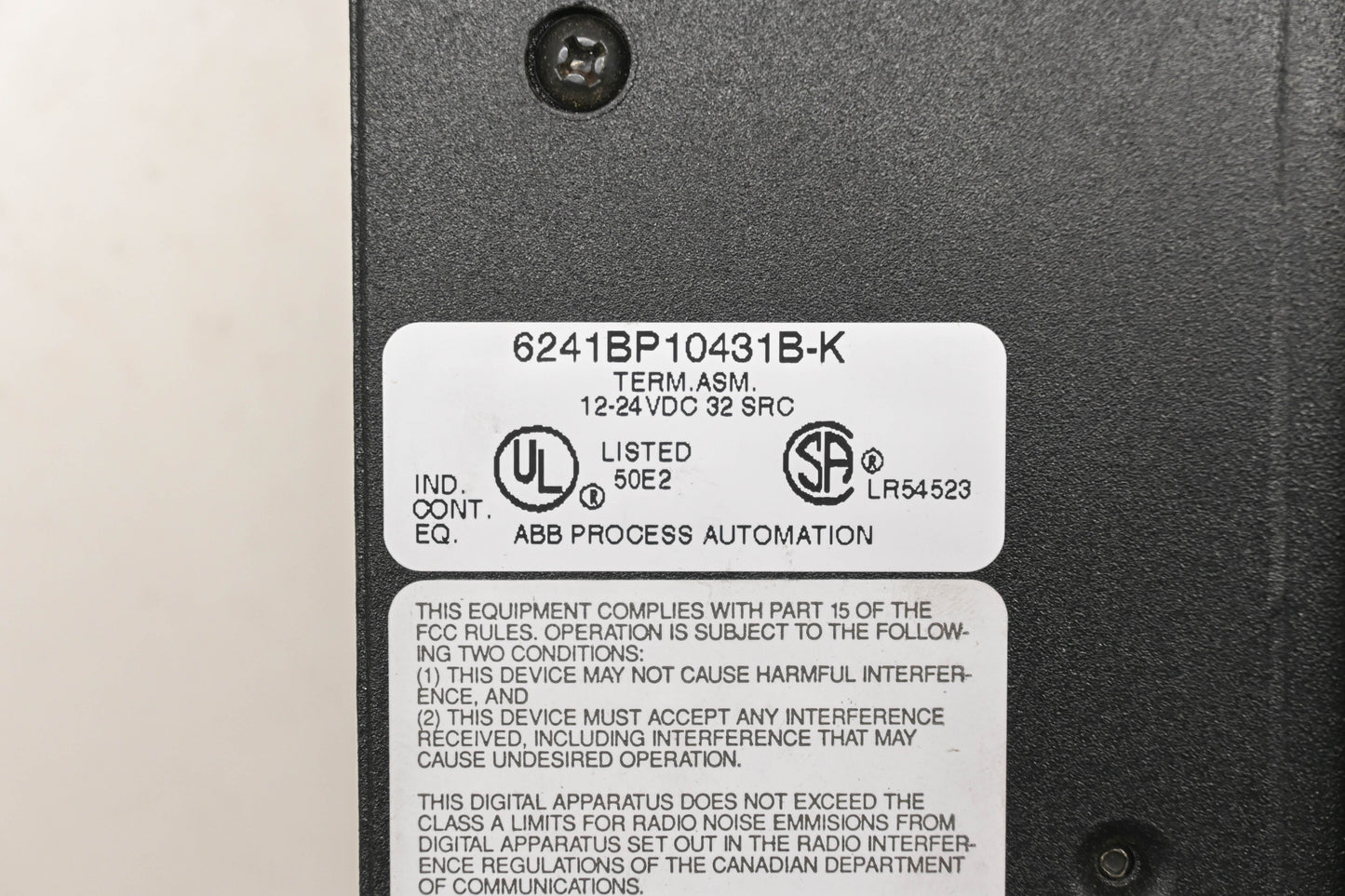 ABB 6241BP10431B-K, 6241BP10421B-S, 6241BP10411 Taylor Mod 300 Terminal Block