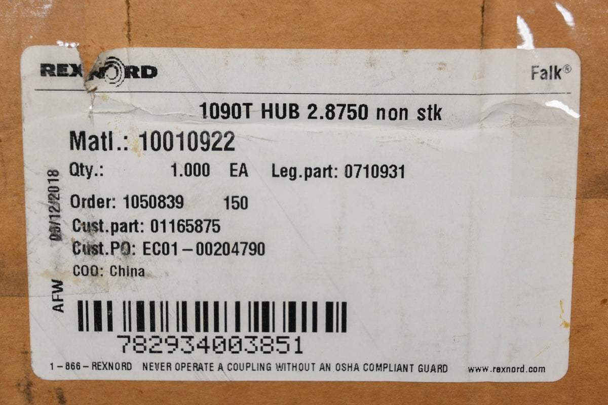 Falk 1090T, 10010922 2-7/8" Hub NOS