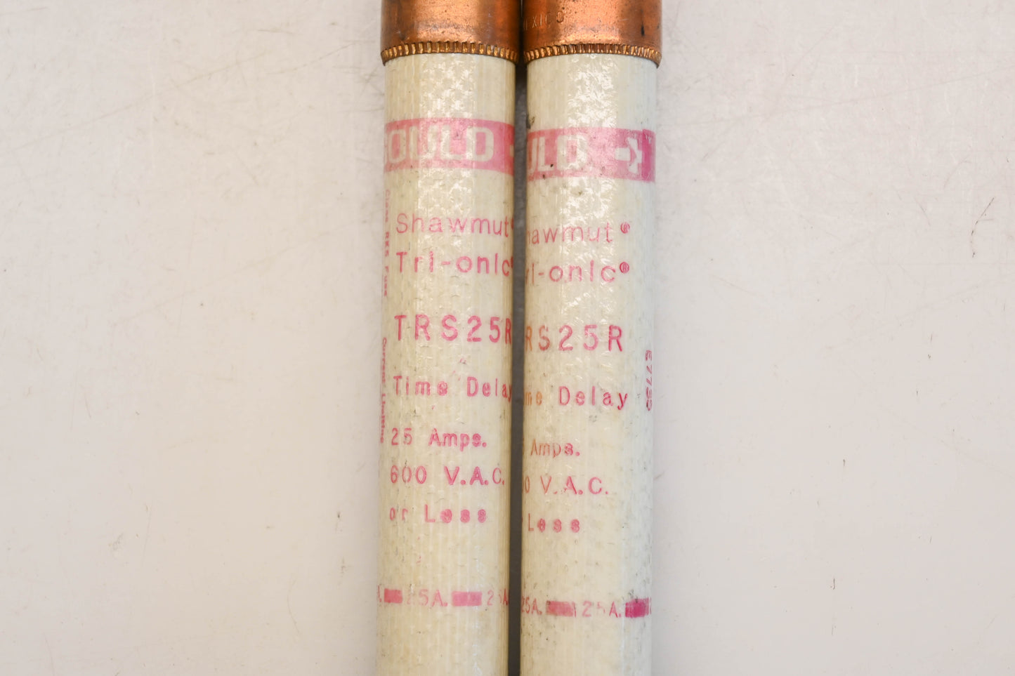 Gould TRS25R 25A-600V Fuses Qty 2 NOS