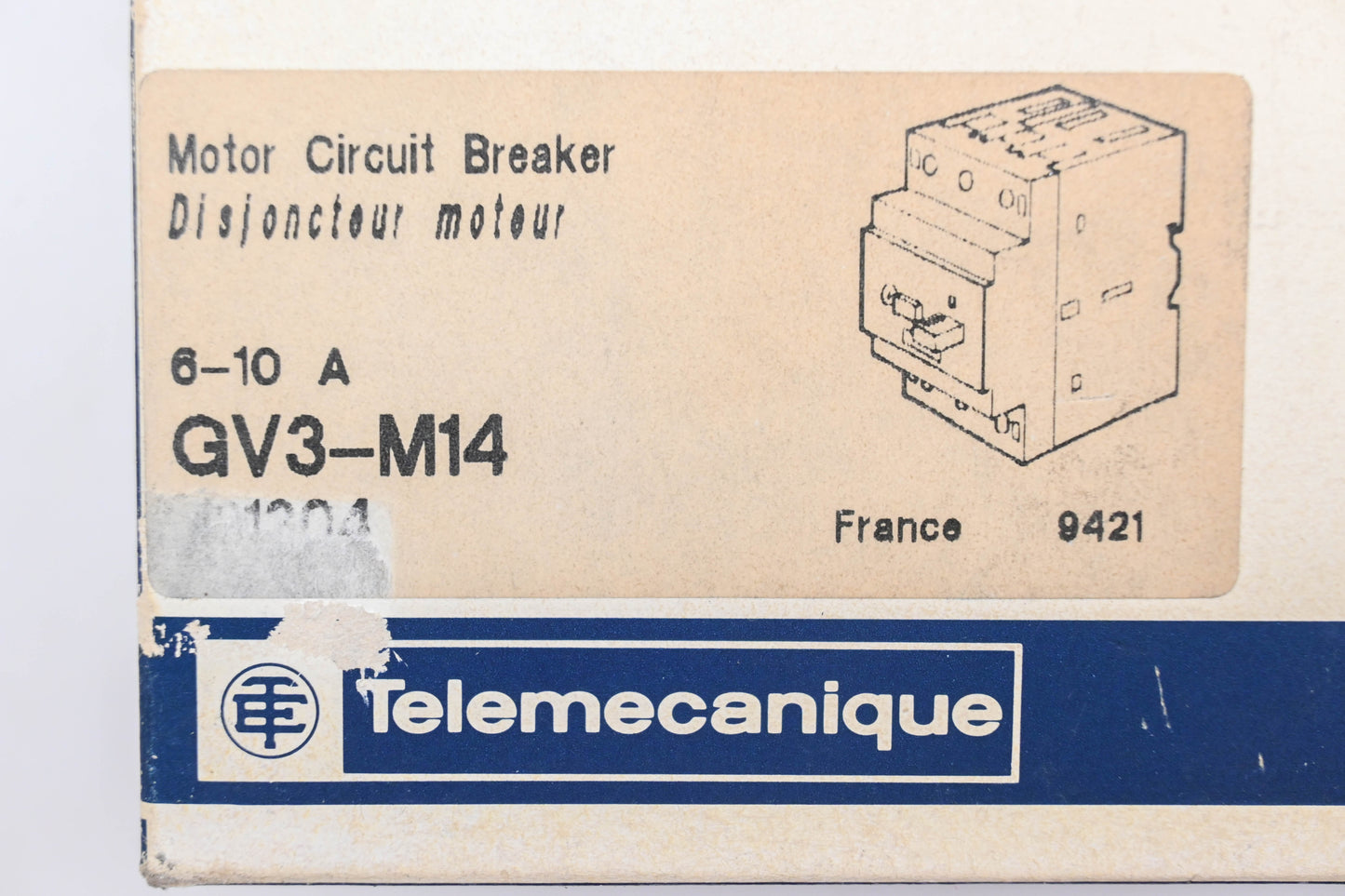 Telemecanique GV3-M14 Motor Circuit Breaker Assembly NOS