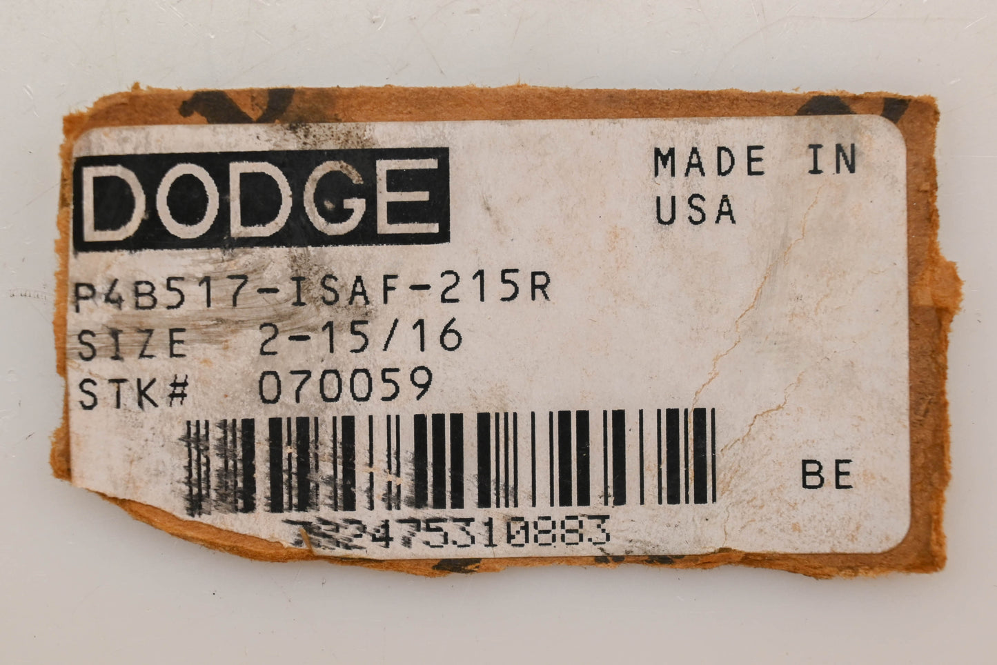 Dodge P4B517-ISAF-215R, 070059 2-15/16" Pillow Block Bearing NOS