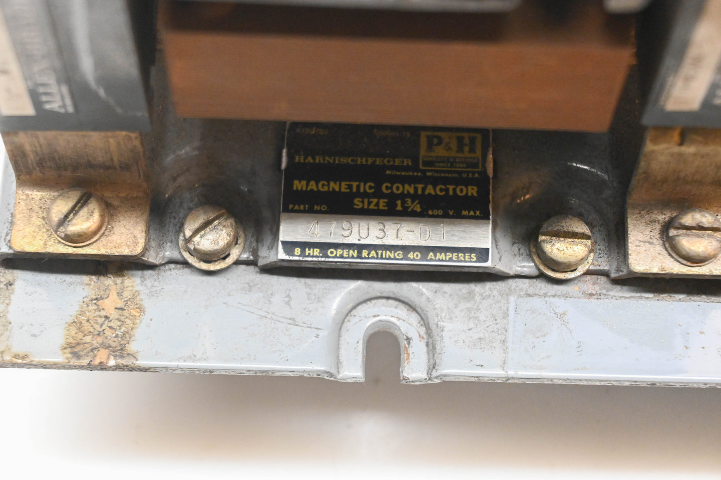 Harnischfeger 479U37-D1 Magnetic Contactor Assembly