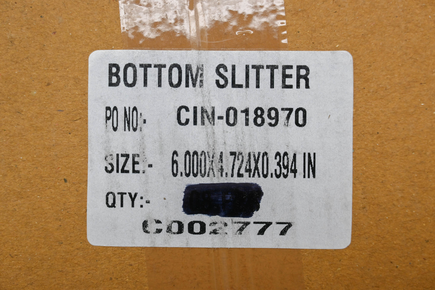 Edge Industrial Technologies C002777, CIN-018970 6.000" x 4.724 x 0.394" Bottom Slitters Qty 7 NOS