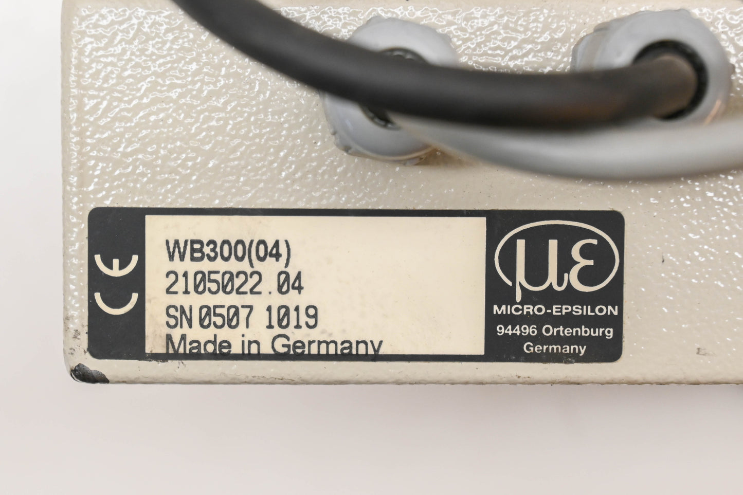 Micro-Epsilon WB300(04), 2105022.04, SN 0507 1019 Control Panel Assembly
