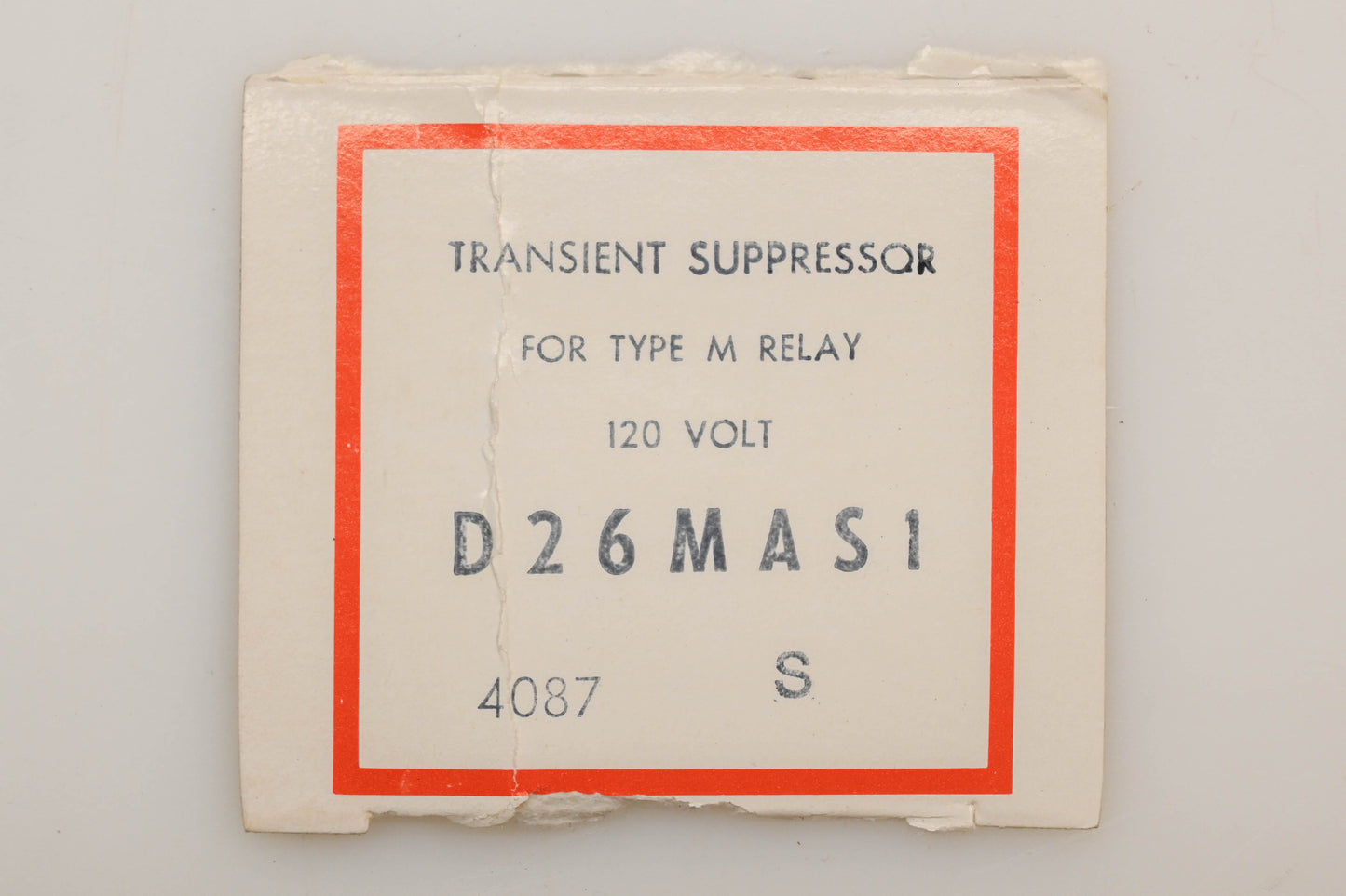 Cutler-Hammer D26MAS1 120V Transient Suppressor NOS