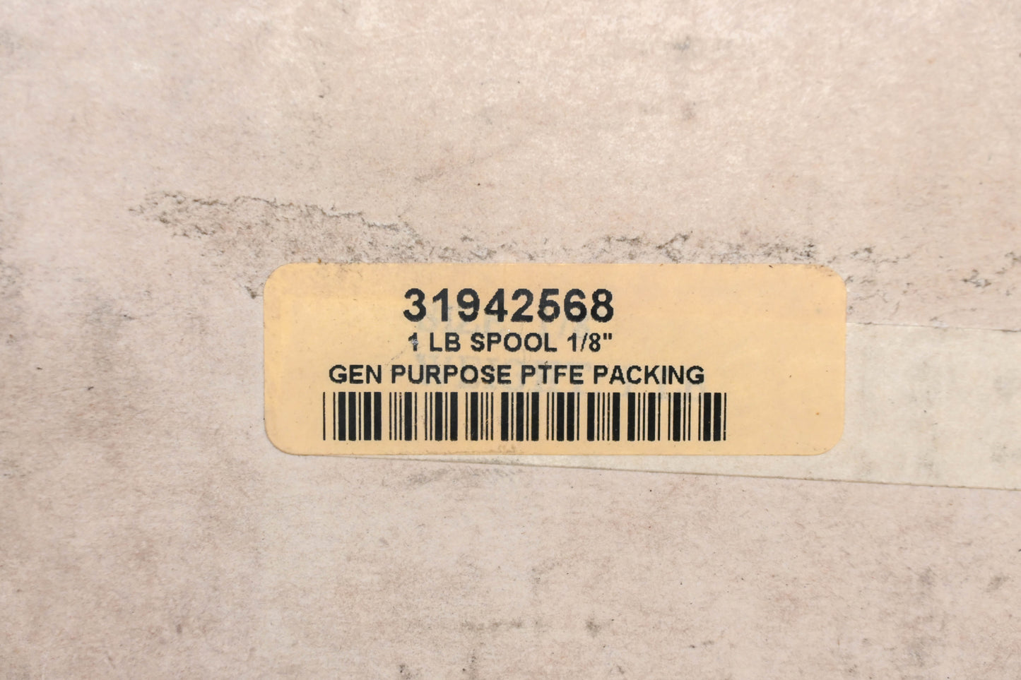 MSC 31942568 1/8" x 85' PTFE/Synthetic Fiber Compression Packing NOS