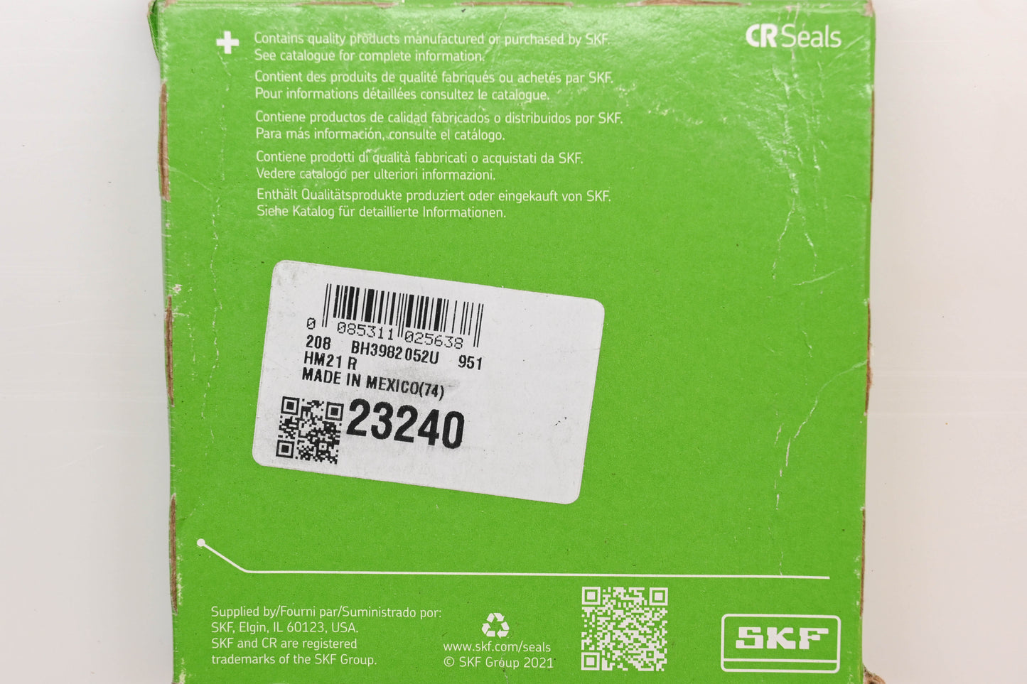 SKF 23240 2-5/16" x 3-1/2" x 1/4" Oil Seal NOS