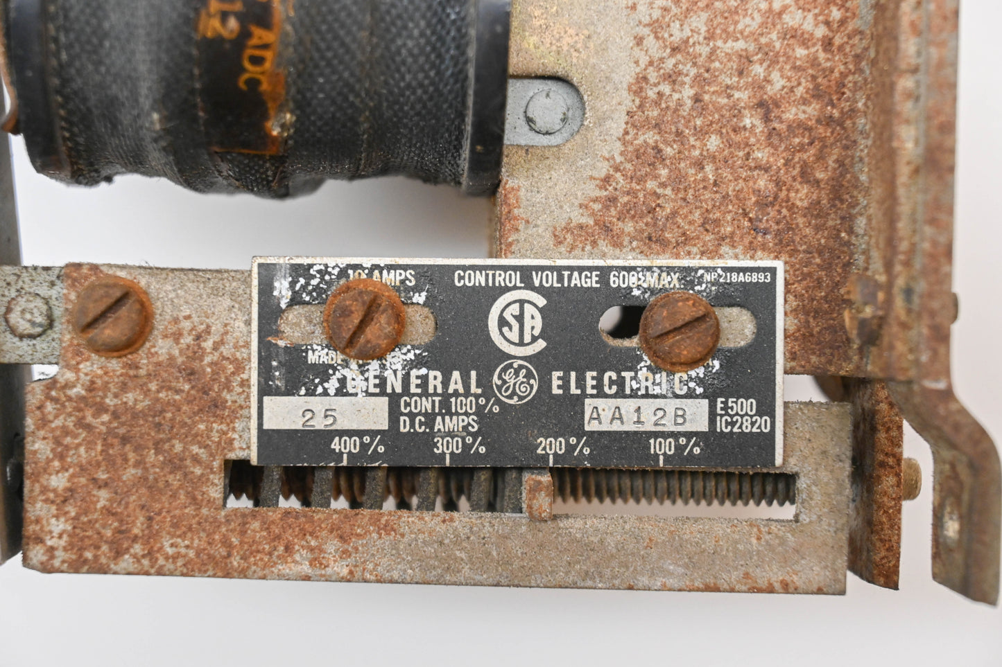 GE IC2820AA12B 25A-600V Relay Assembly