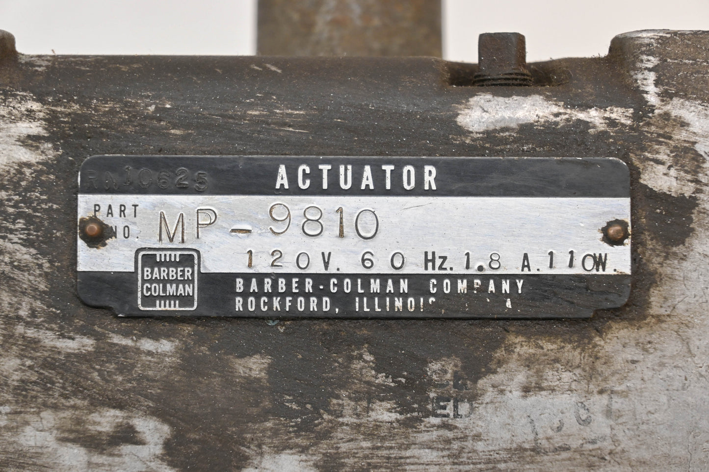 Barber-Colman MP-9810, MP9810 110W-120V High Torque Actuator