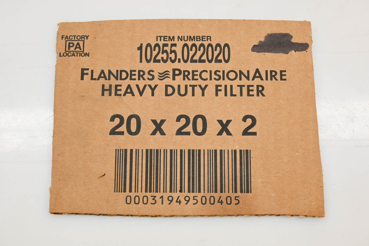 Flanders 10255.02202 20" x 20" x 2" Air Filters Qty 2 NOS
