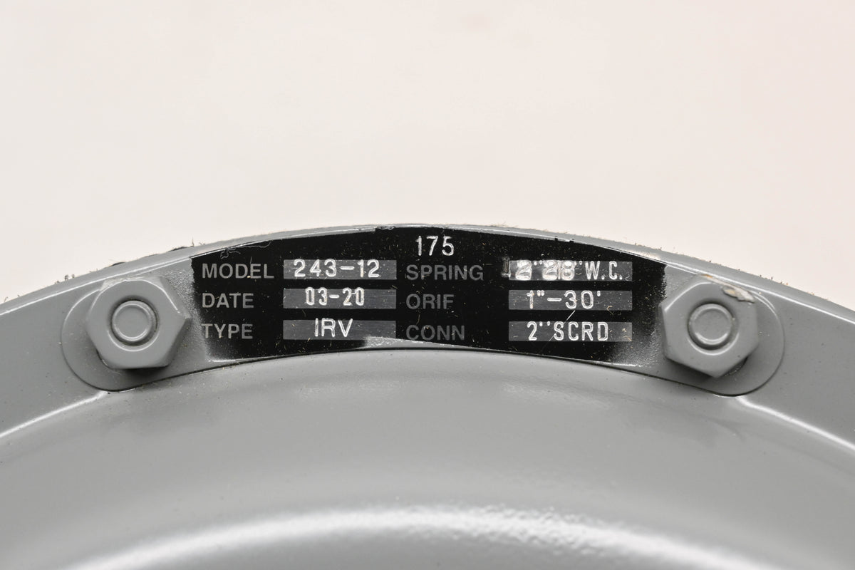 Sensus 243-12, 243-12-2 2" x 1"-30� Regulator Assembly NOS