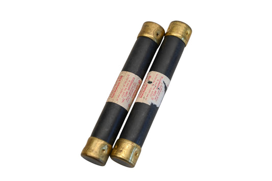 Bussmann FRS 10, FRS-10 Fusetron 10A-600V Fuses Qty 2 NOS