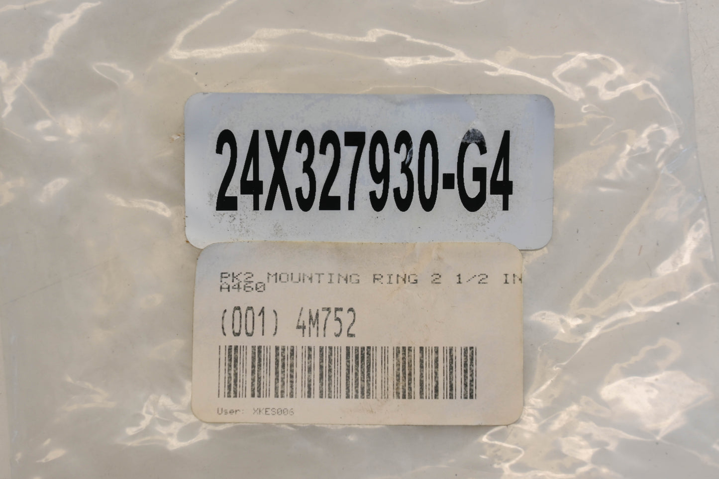 Aftermarket 4M752, 24X327930-G4 1-11/16" x 2-1/2" x 13/32" Motor Mounting Rings Qty 2 NOS