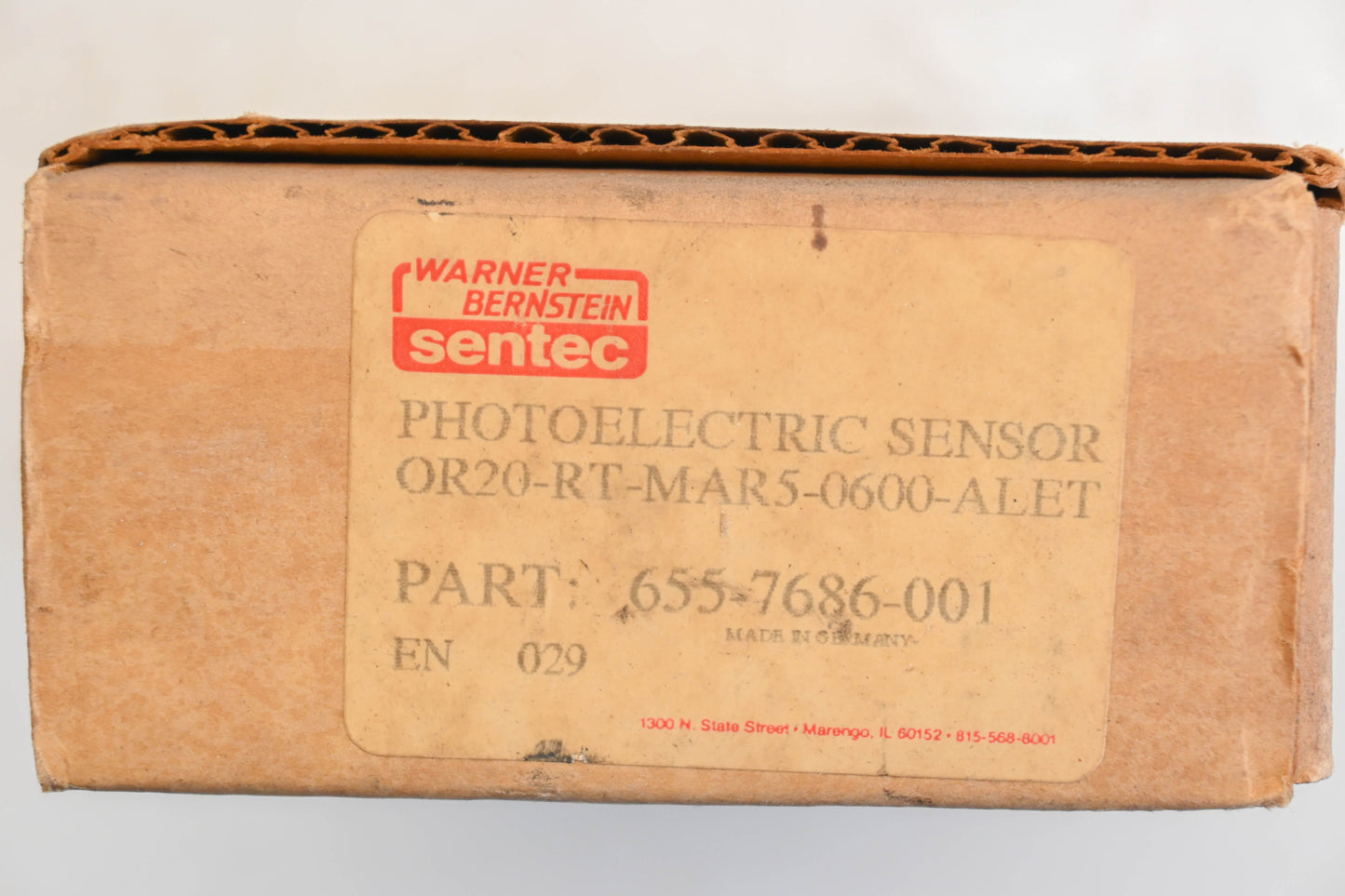 Warner Bernstein 655-7686-001 Photoelectric Sensor NOS