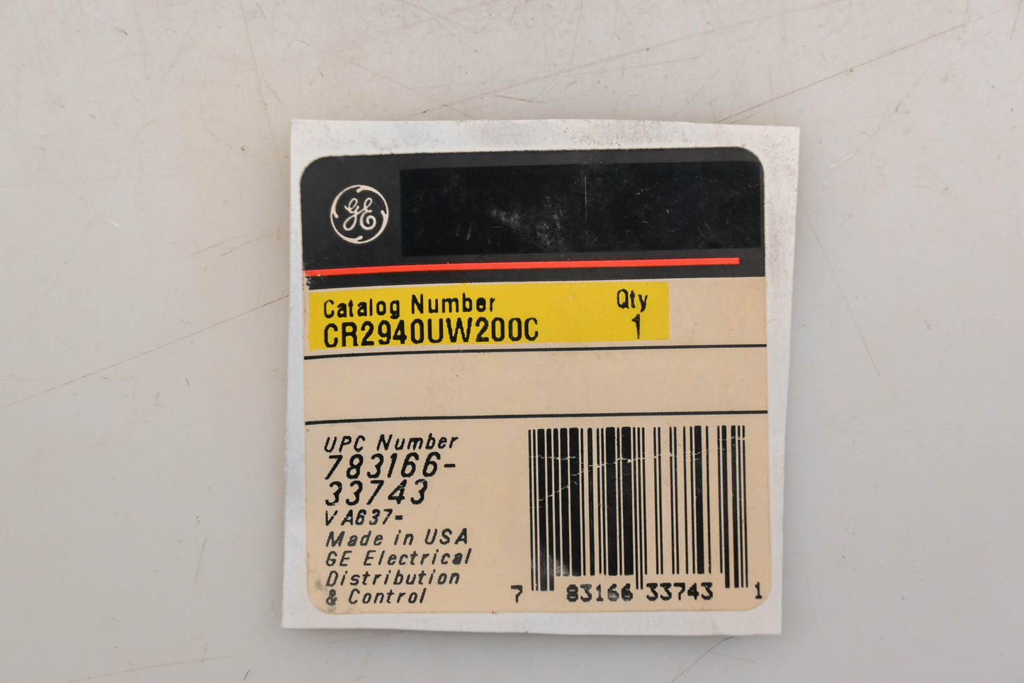 GE CR2940UW200C, 783166-33743 Green Push Button Cap Assembly NOS