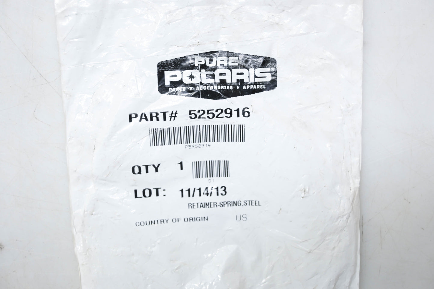 New OEM Polaris 5252916 Steel Spring Retainer NOS