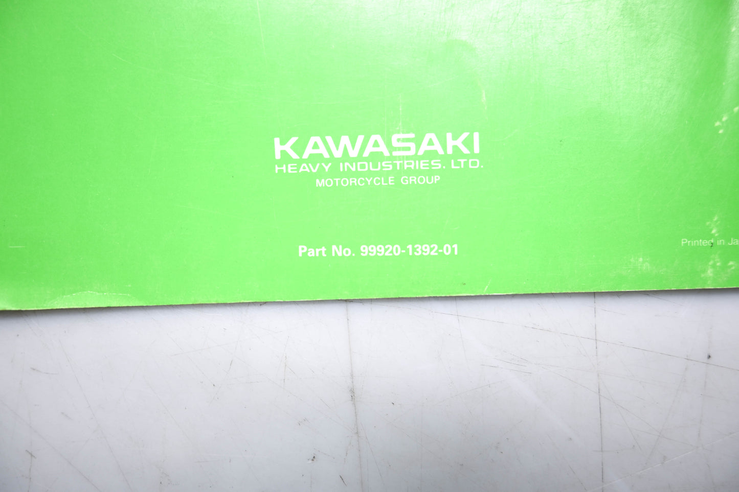 OEM Kawasaki 99920-1392-01 KX60 Race Prep & Tuning Manual