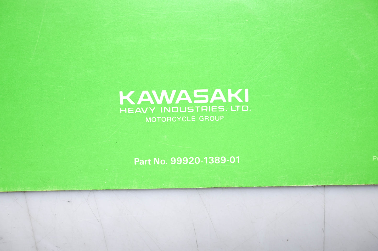 OEM Kawasaki 99920-1389-01 KX125 Race Prep & Tuning Manual