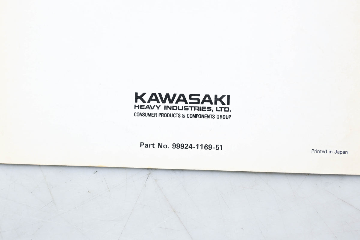 OEM Kawasaki 99924-1169-51 Mule 2500 Service Manual Supplement