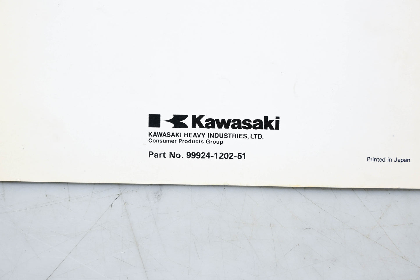 OEM Kawasaki 99924-1202-51 Mule 550 Service Manual Supplement