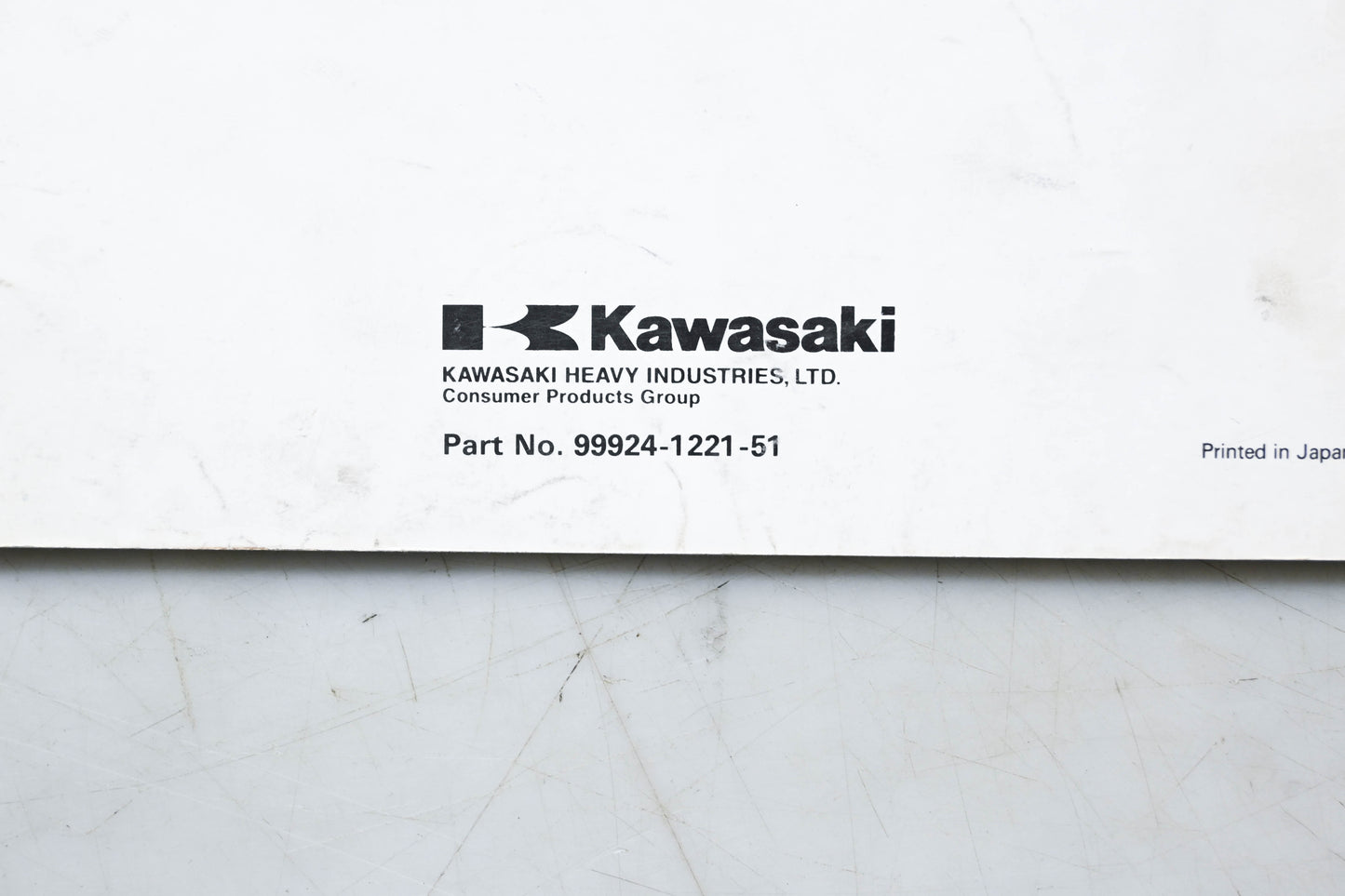 OEM Kawasaki 99924-1221-51 1100STX Service Manual Supplement