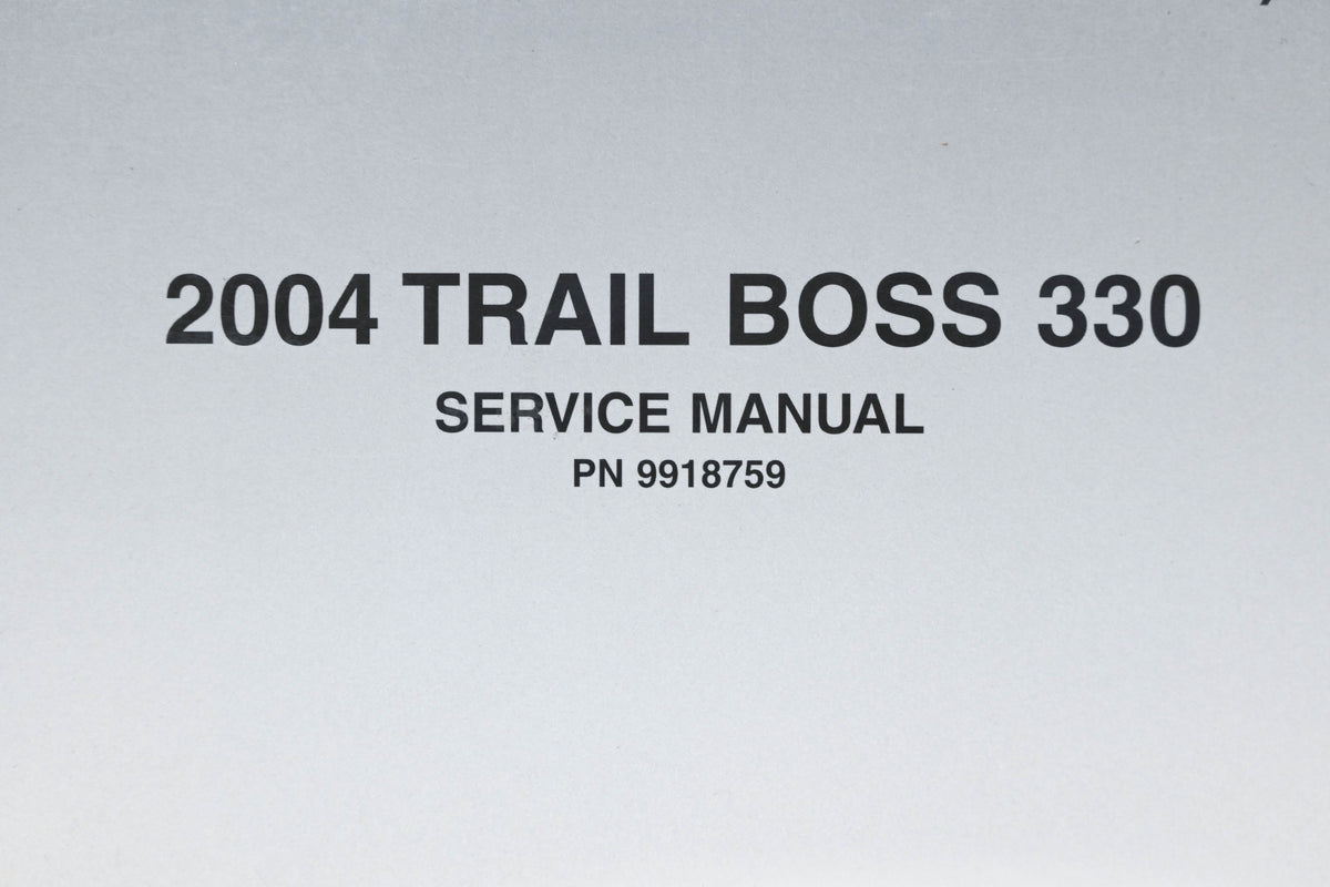 OEM Polaris 9918759 04 Trail Boss 330 Service Manual