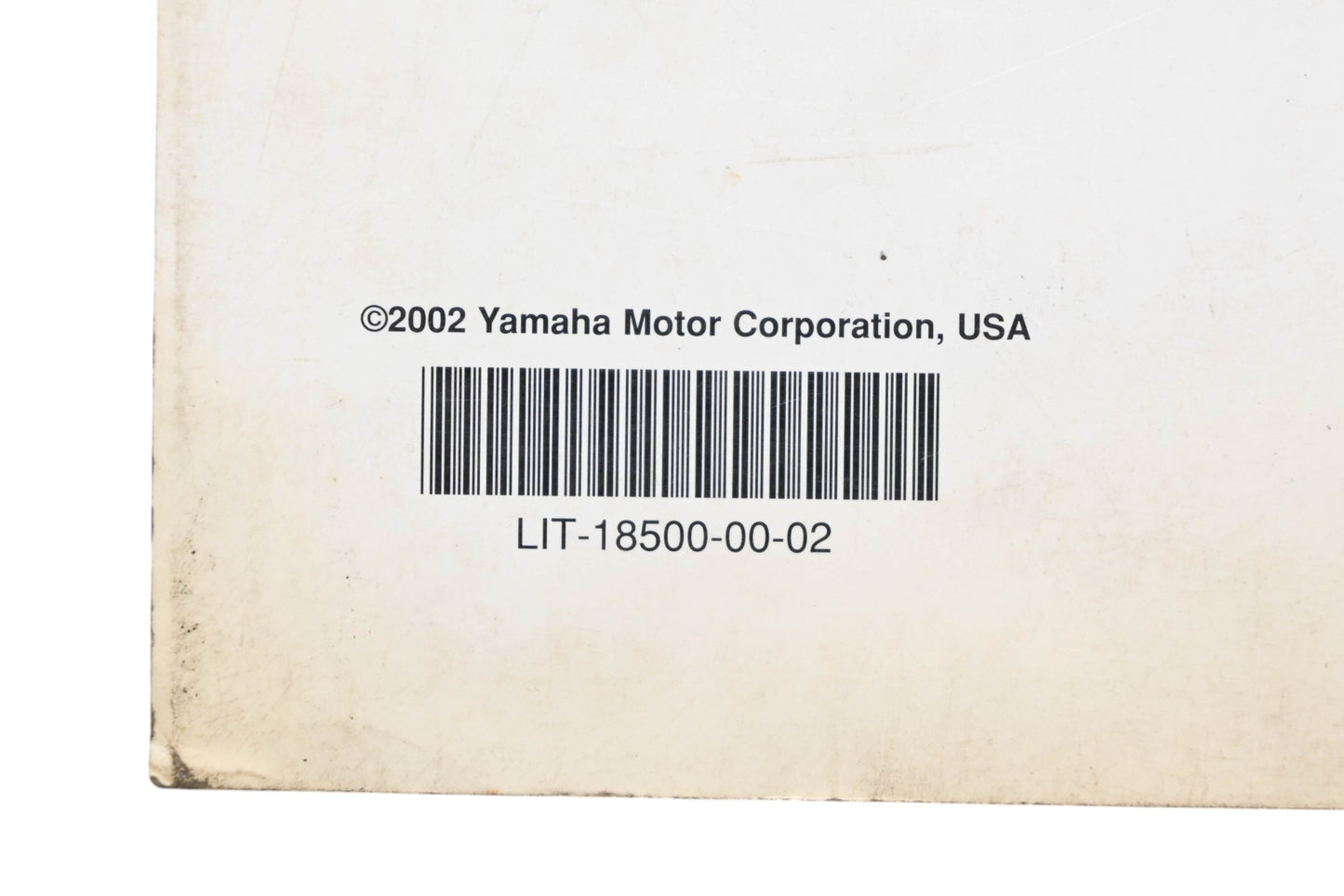 OEM Yamaha LIT-18500-00-02 02 Watercraft Technical Update