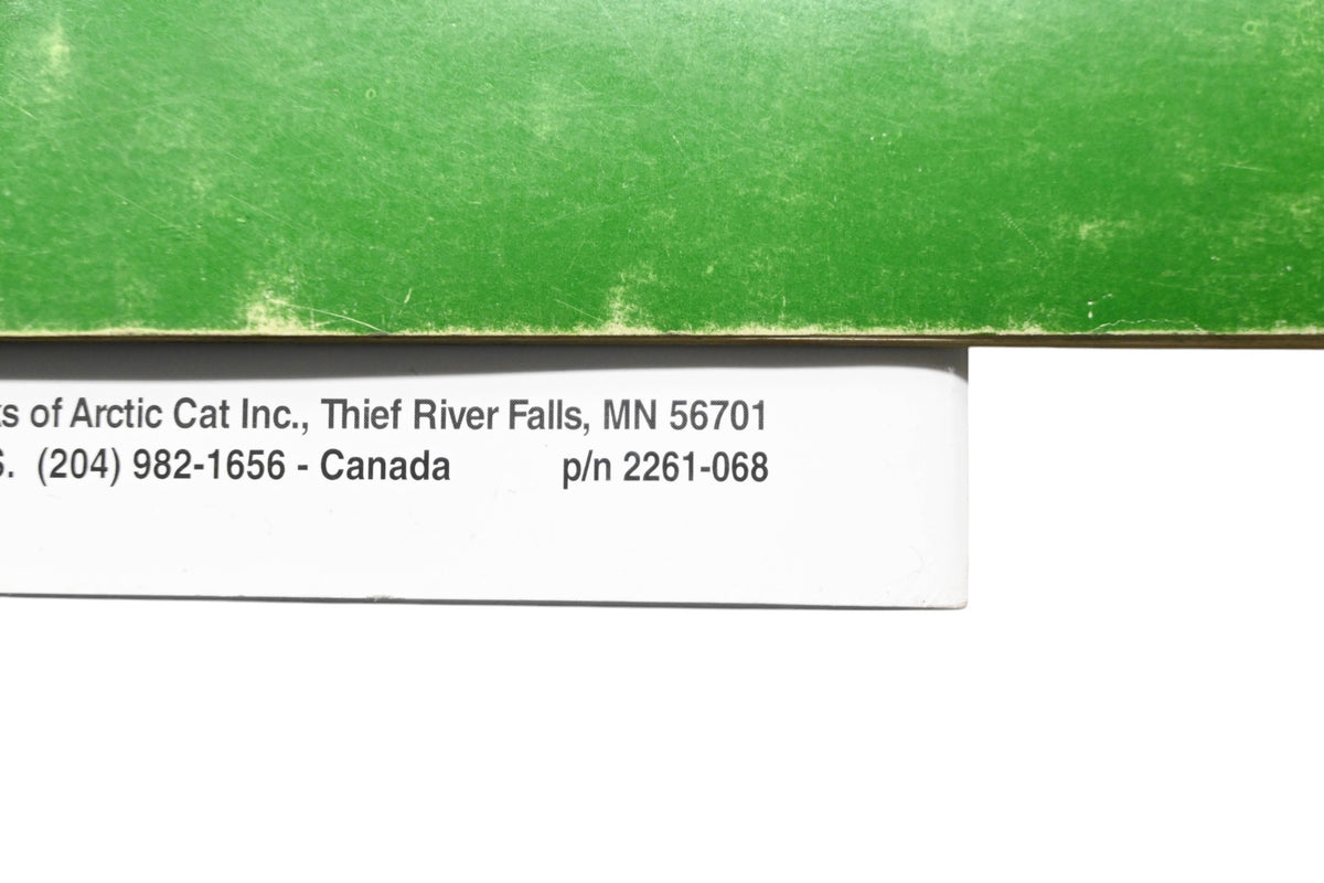 OEM Arctic Cat 2261-068 17 Wildcat Sport XT Limited Operators Manual