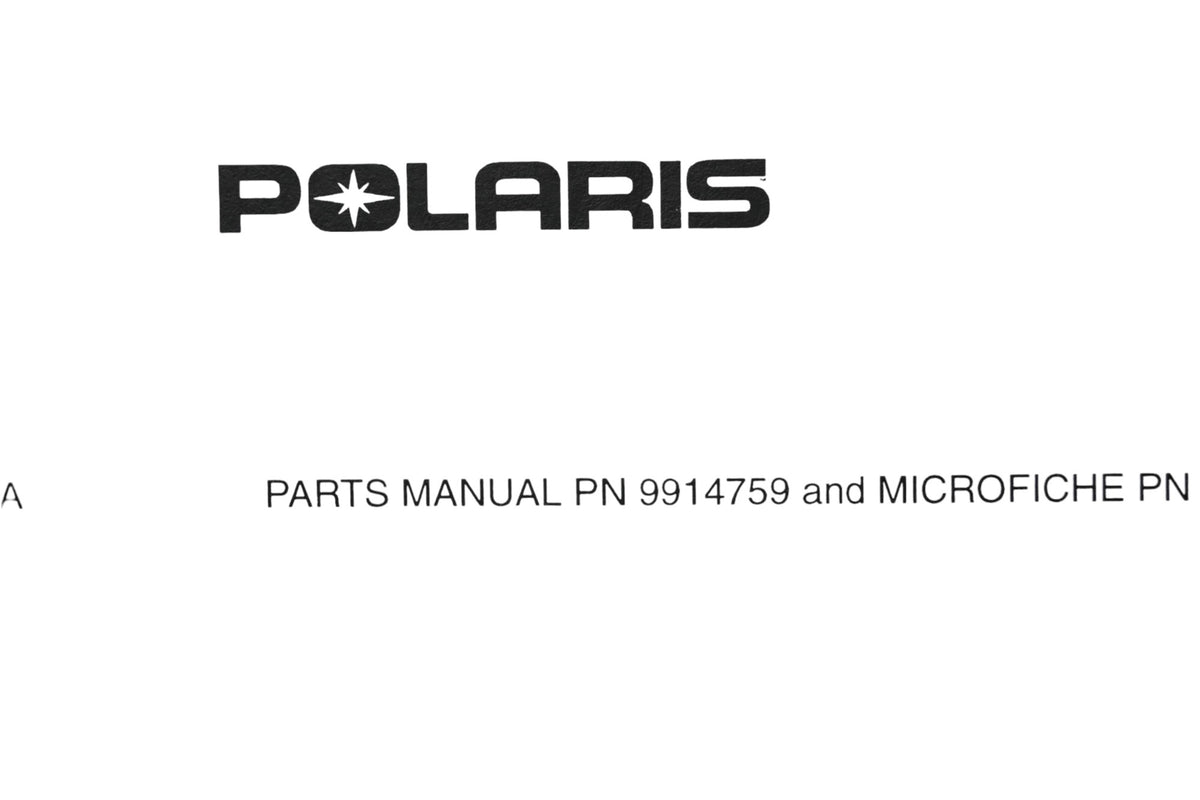 OEM Victory 9914759 99 Standard Cruiser Parts Manual