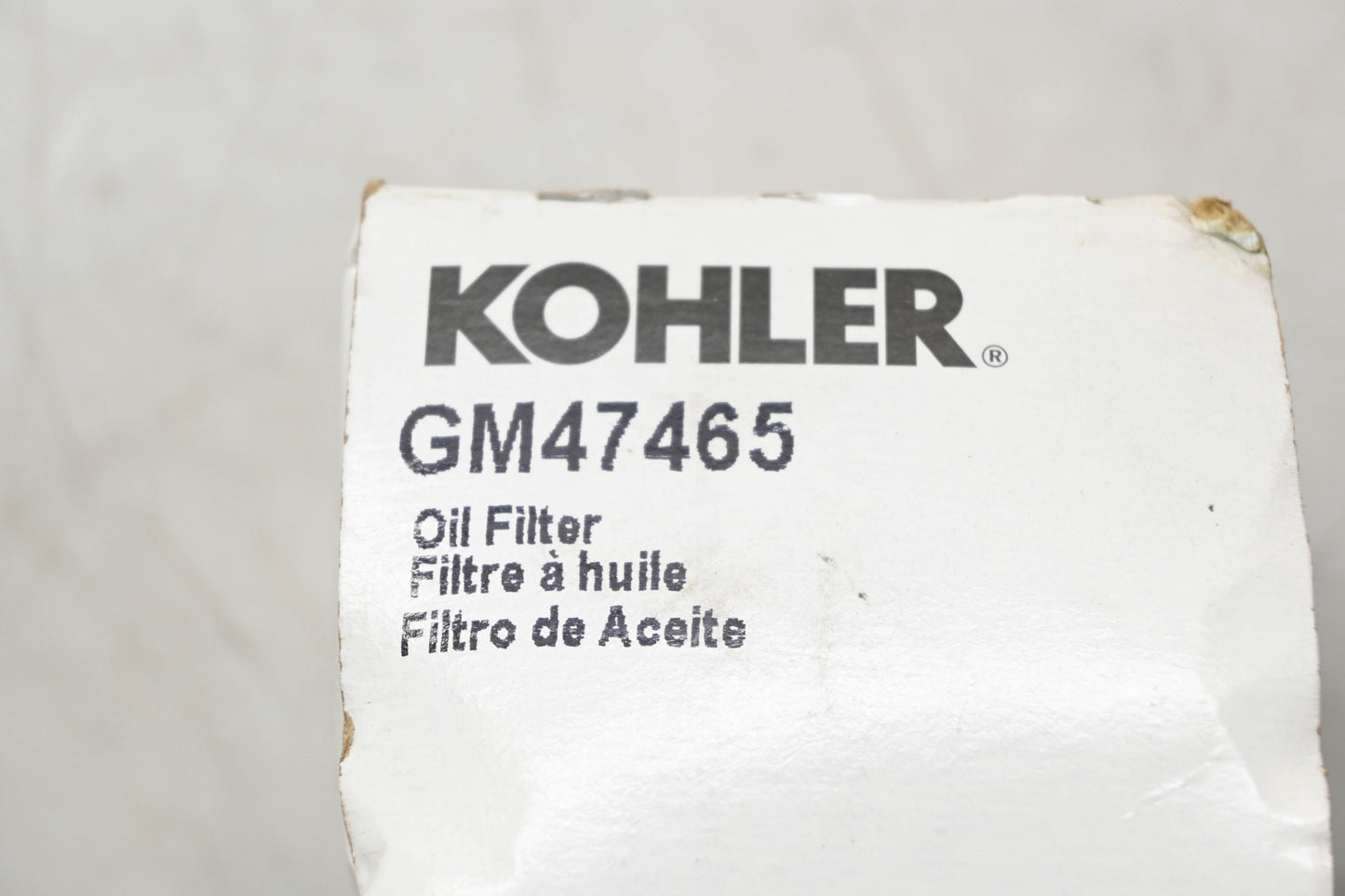 Kohler GM47465 Oil Filter NOS