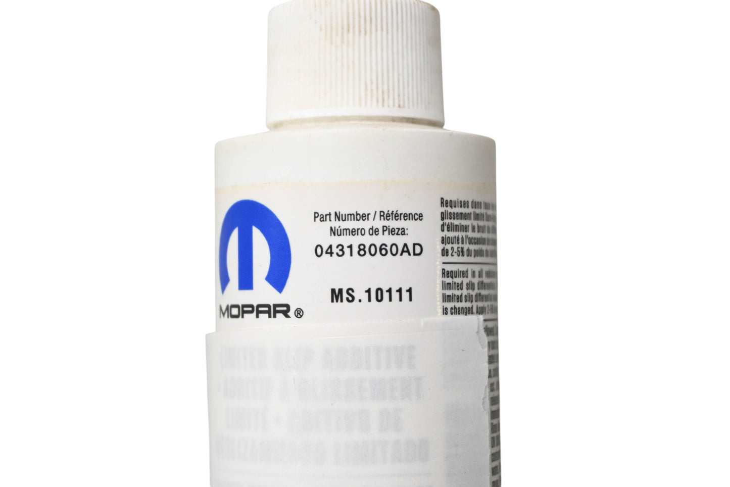 Mopar 04318060AD Limited Slip Differential Additive 4 oz. NOS