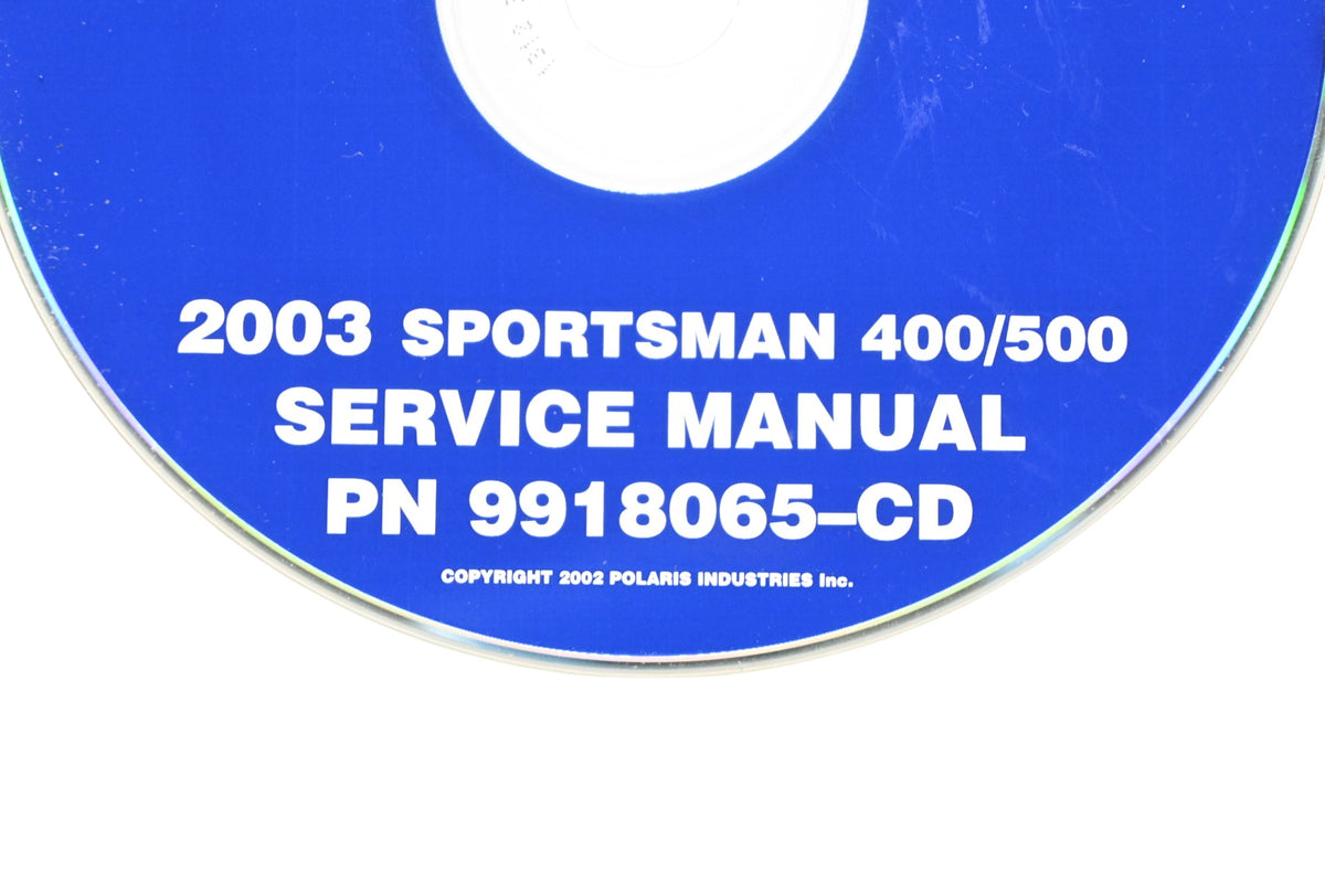 OEM Polaris 9918065-CD 03 Sportsman 400 500 Shop Service Manual CD