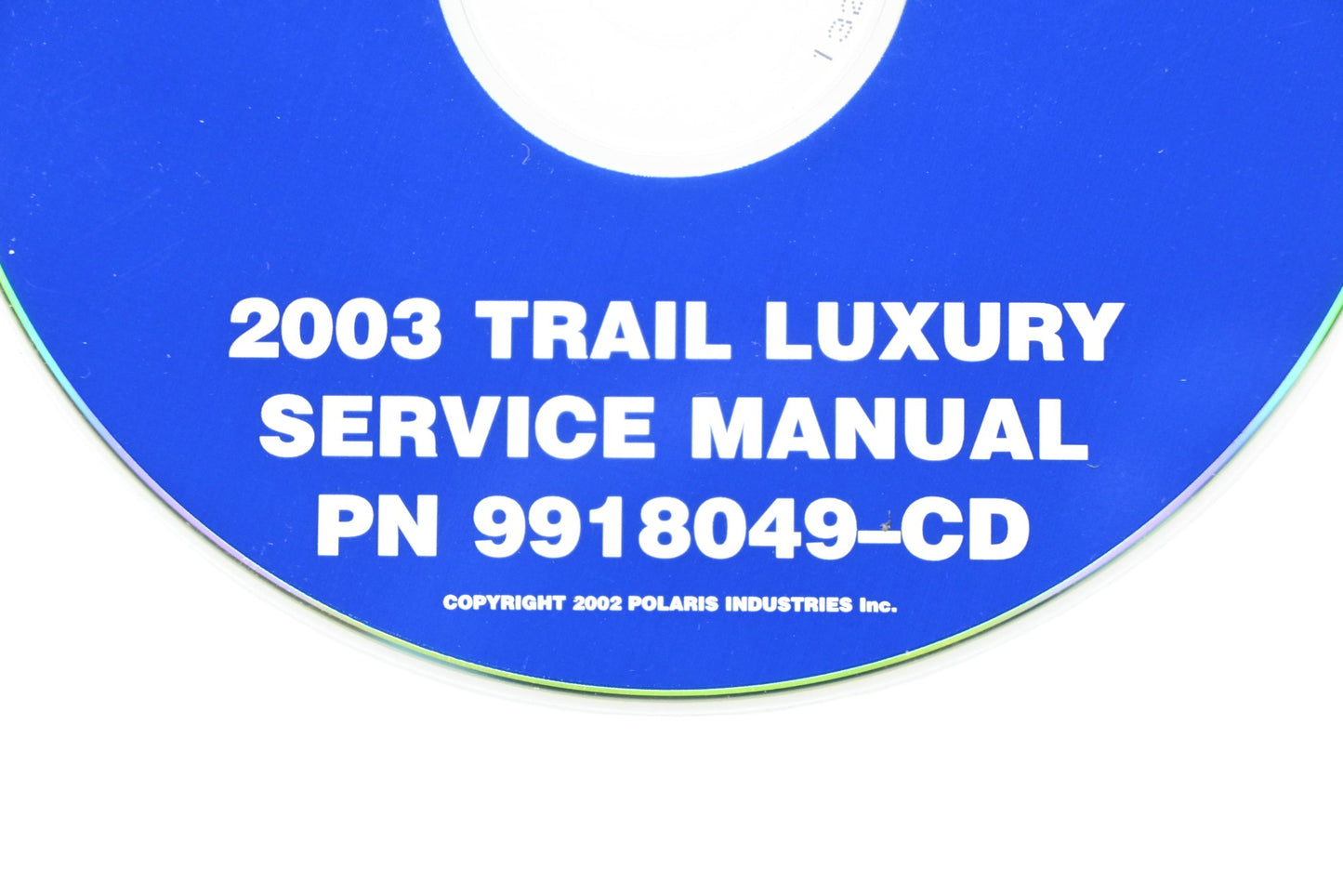 OEM Polaris 9918049-CD 03 Trail Luxury Shop Service Manual CD