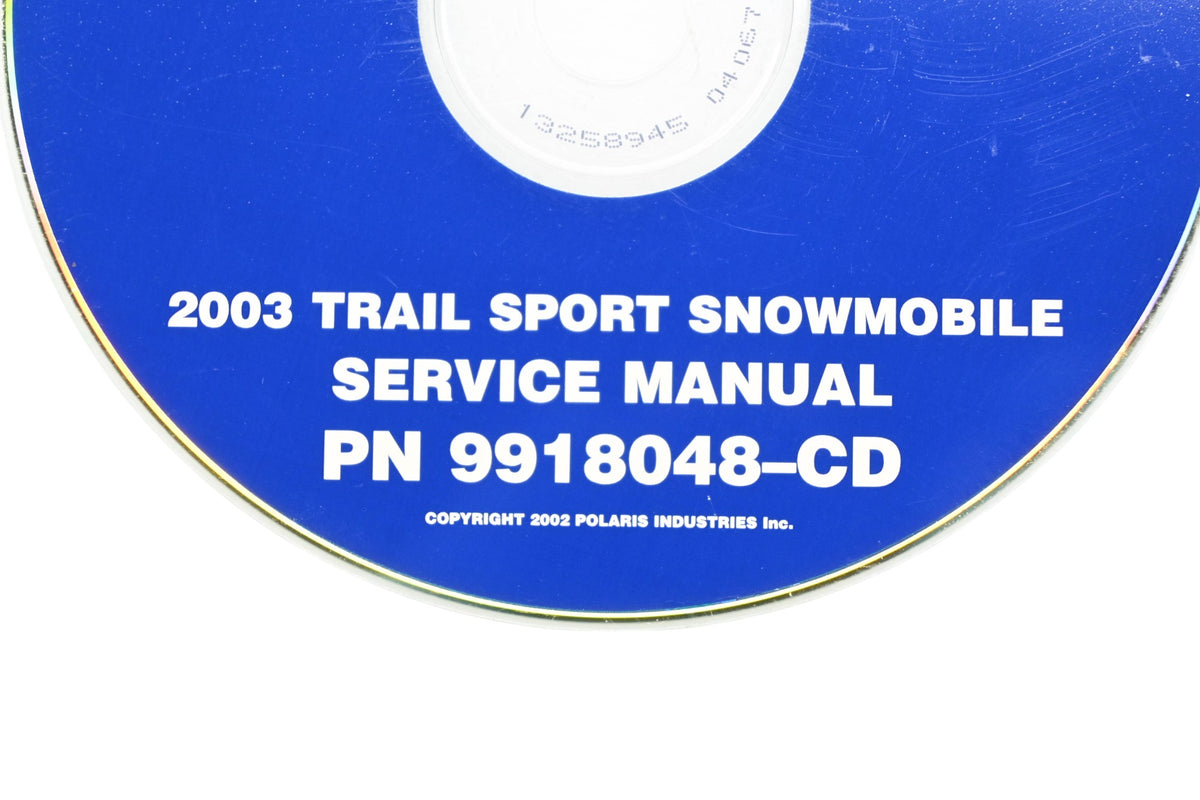 OEM Polaris 9918048-CD 03 Trail Sport Snowmobile Shop Service Manual