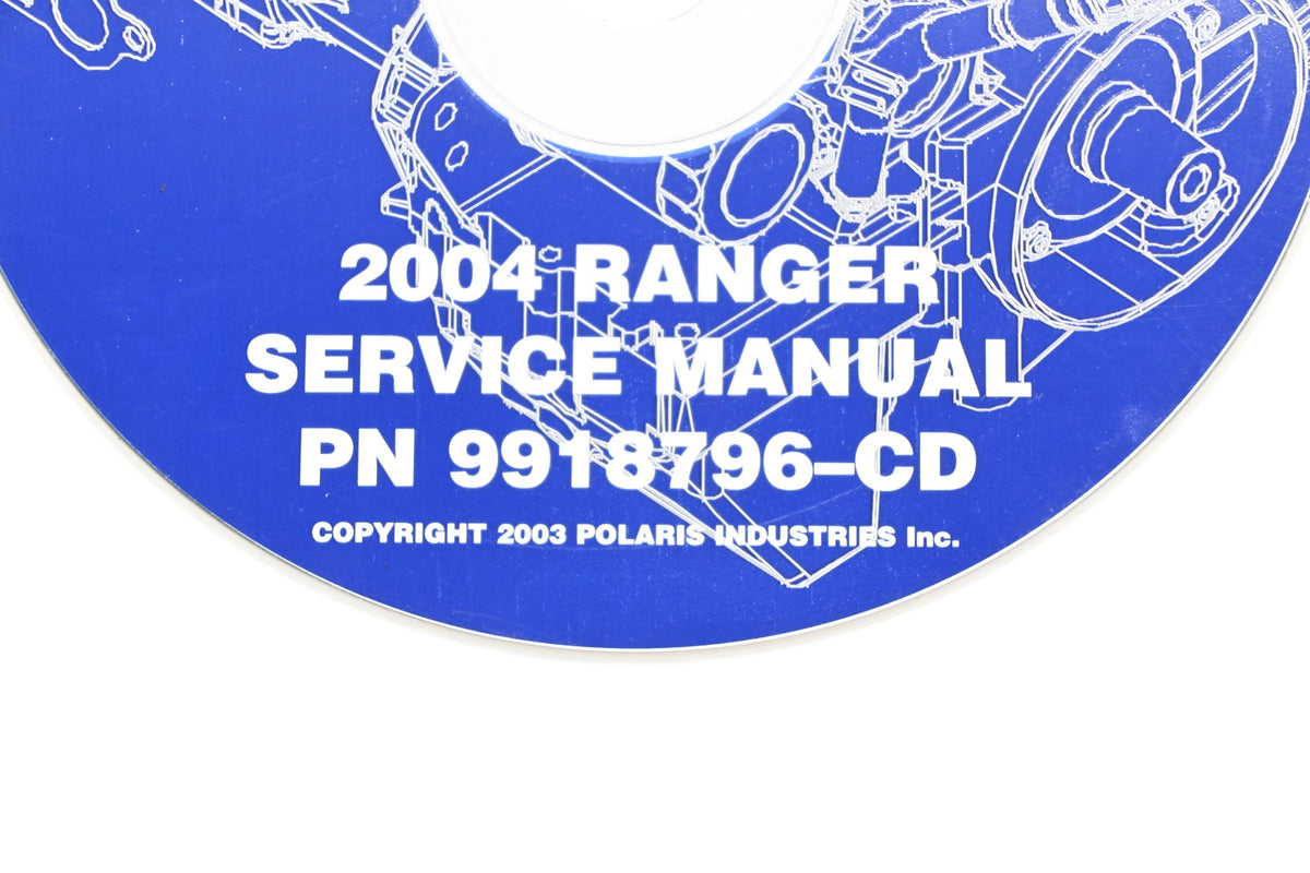 OEM Polaris 9918796-CD 04 Ranger Shop Service Manual CD