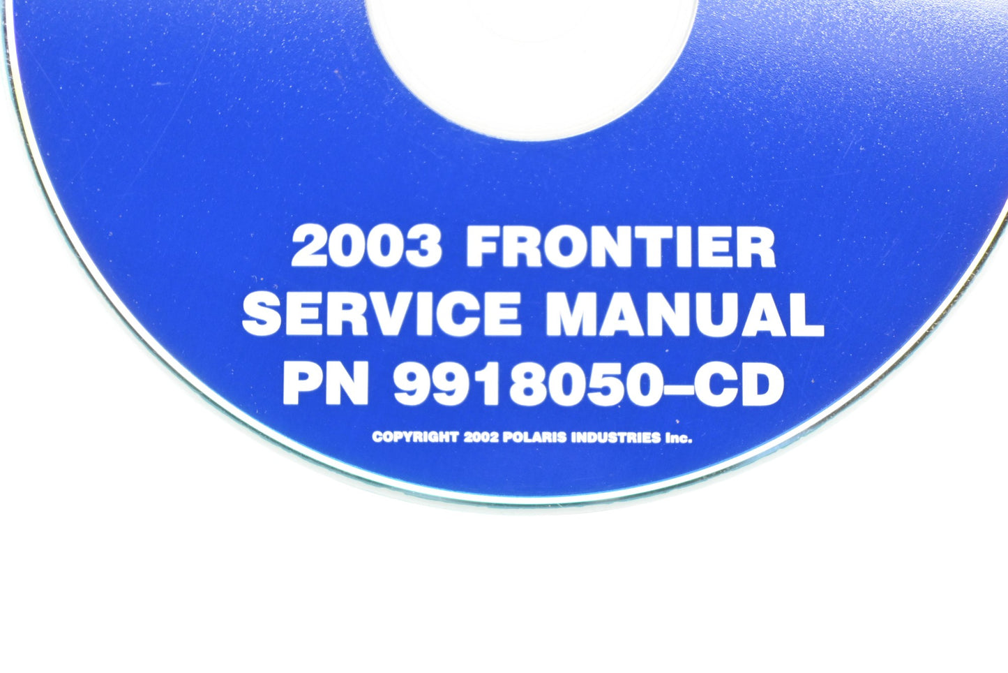 OEM Polaris 9918050-CD 03 Frontier Shop Service Manual CD