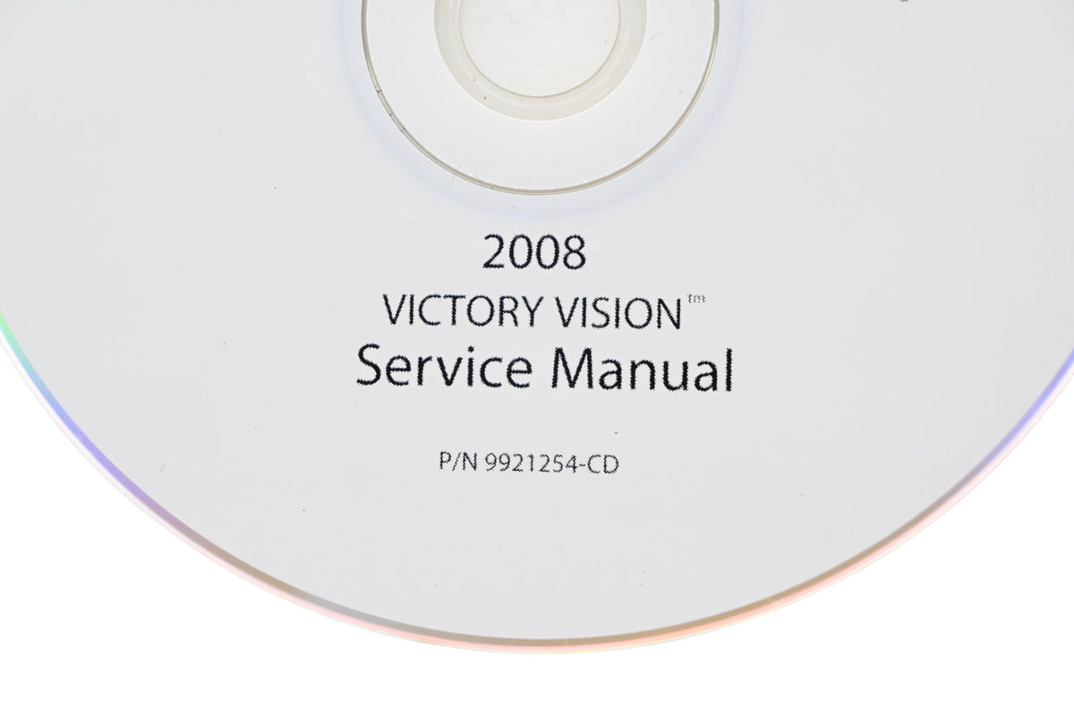 OEM Victory 9921254-CD 08 Vision Shop Service Manual CD