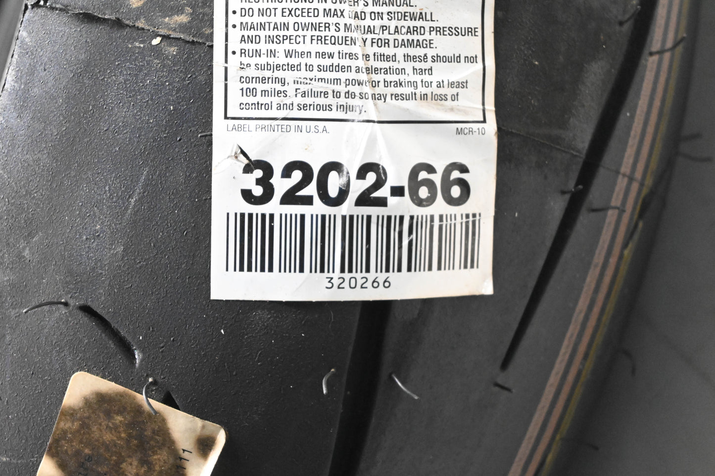 Dunlop 3202-66, D211GP-A Sportmax Rear Motorcycle Tire 190/60ZR17 NOS