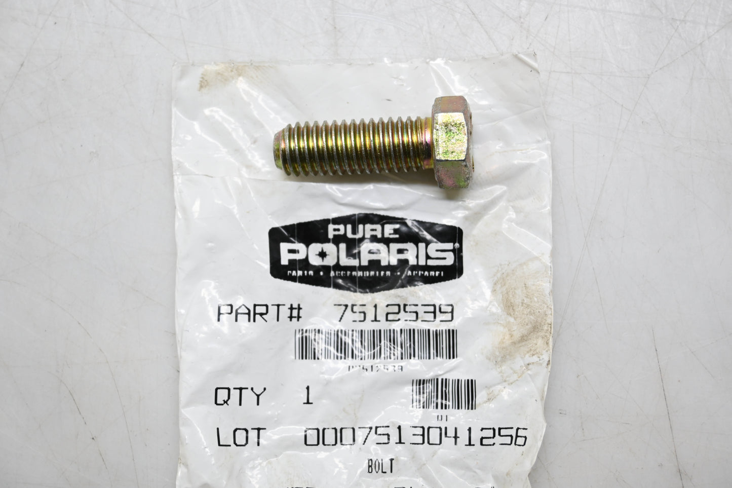 New OEM Polaris 7512539 Hex Head Bolt NOS