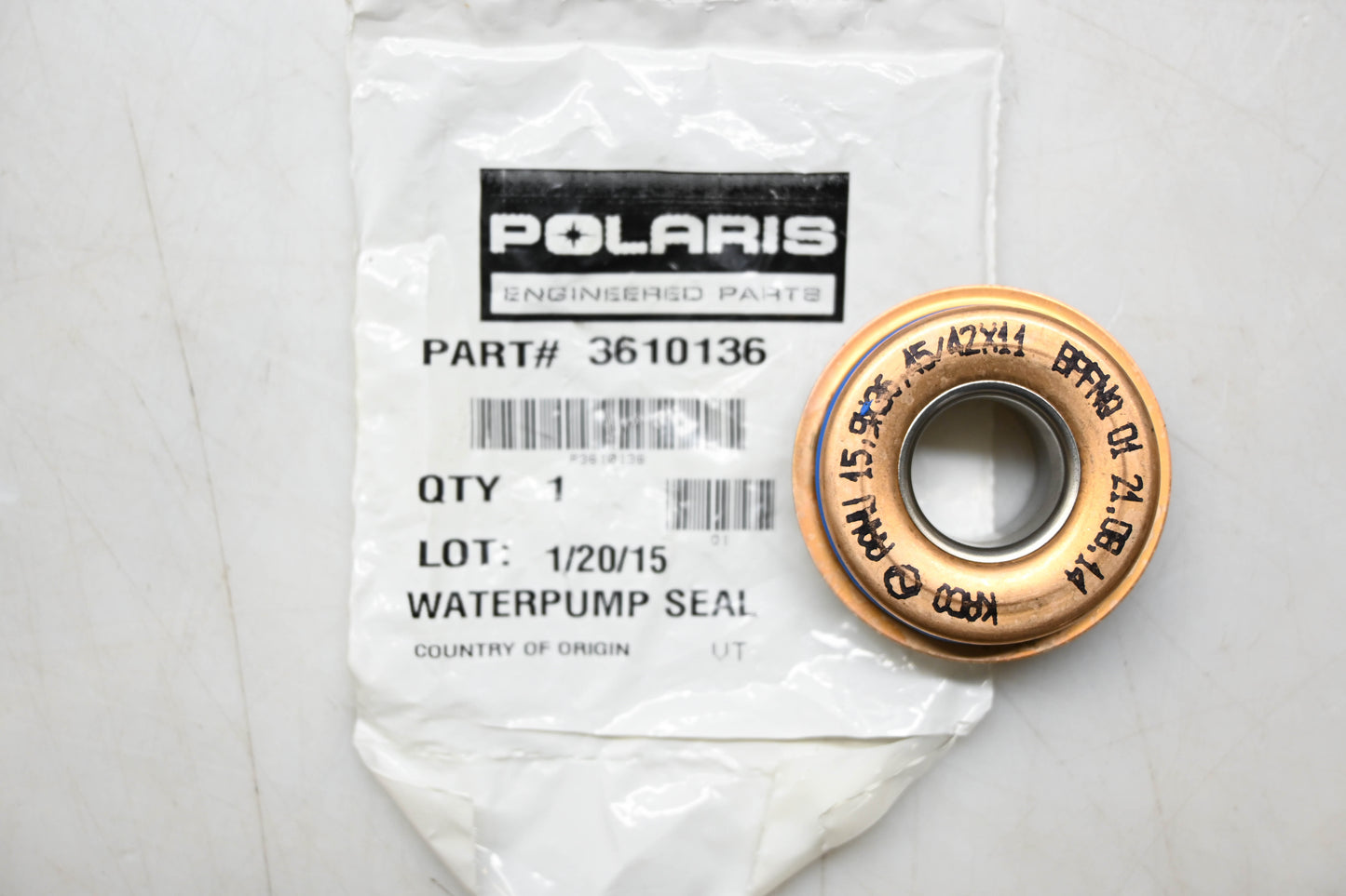 New OEM Polaris 3610136 Water Pump Seal NOS