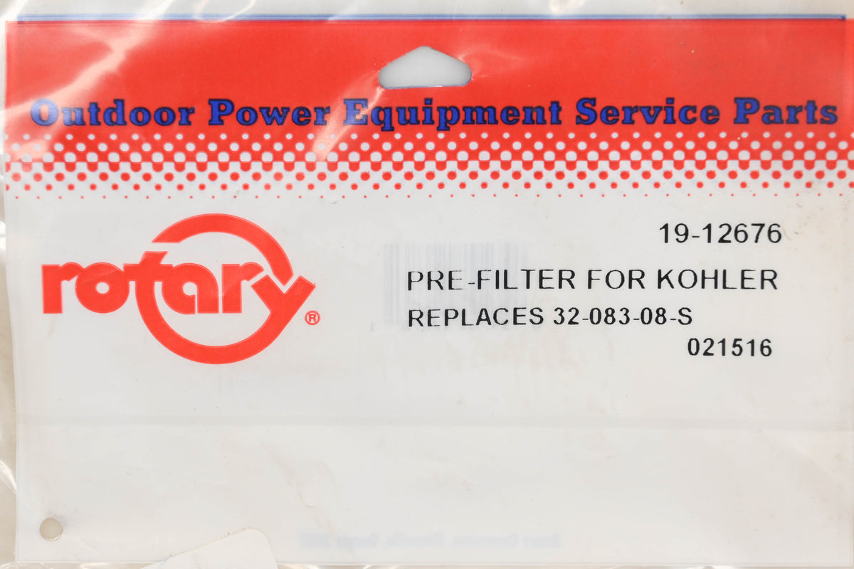 Rotary 19-12676, 32-083-08-S Pre-Filter NOS