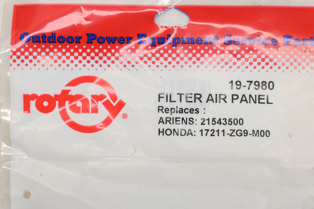 Rotary 19-7980, 17211-ZG9-M00, 21543500 Air Filter NOS